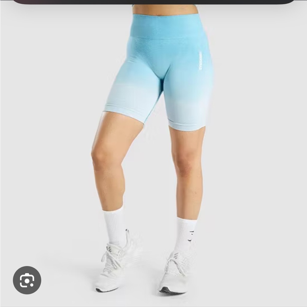 Seamless Light Blue Women's Shorts
